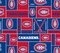 Sykel Enterprises NHL Team Fleece Blanket Fabric-Montreal Canadiens Geometric Fleece Fabric